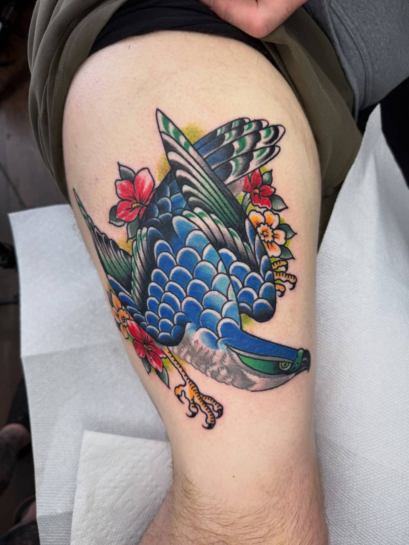 Work by Brandon Henderson on thigh