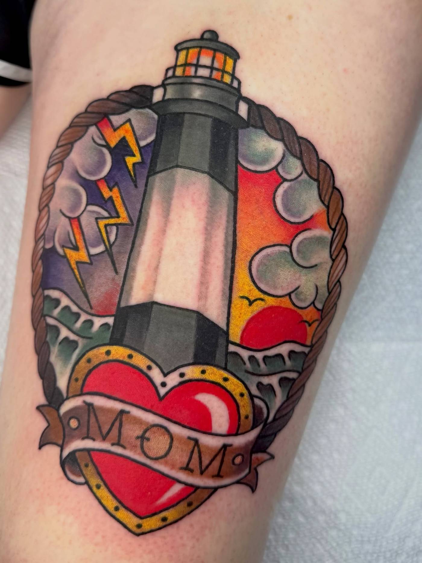 Work by Brandon Henderson on thigh