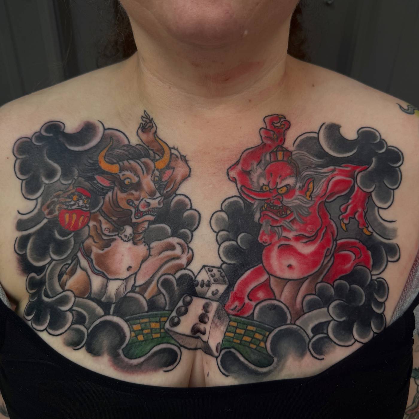 Work by Brandon Henderson on chest