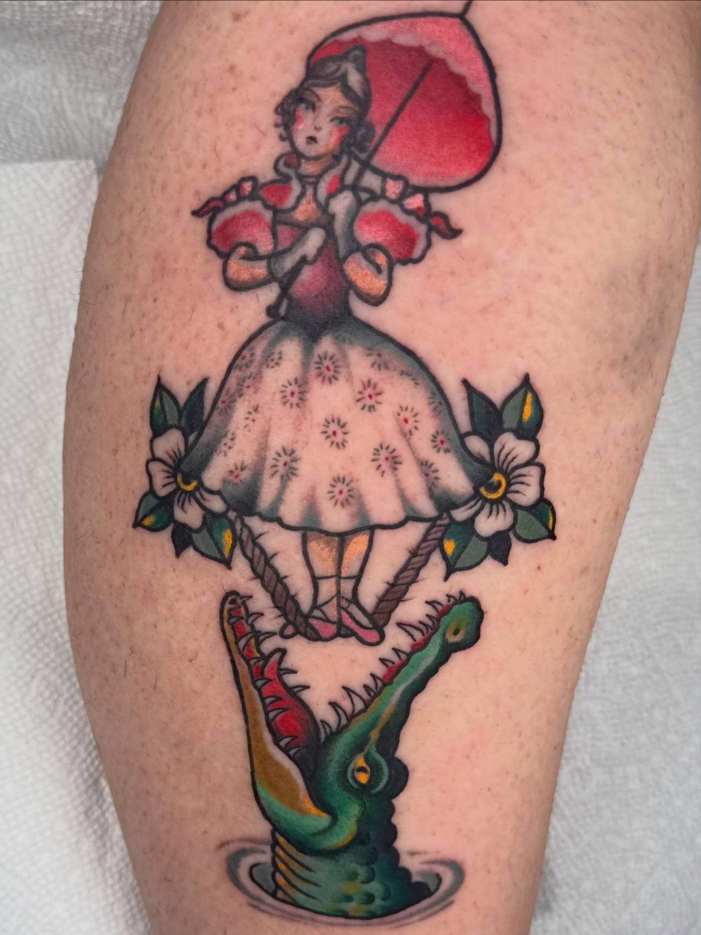 Work by Brandon Henderson on calf