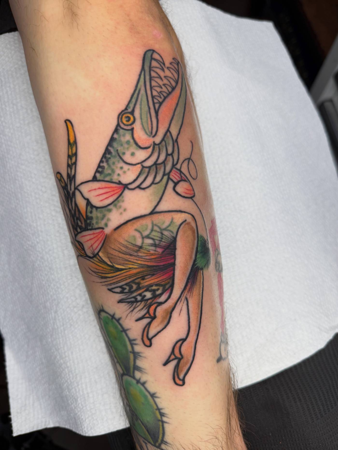 Work by Brandon Henderson on forearm