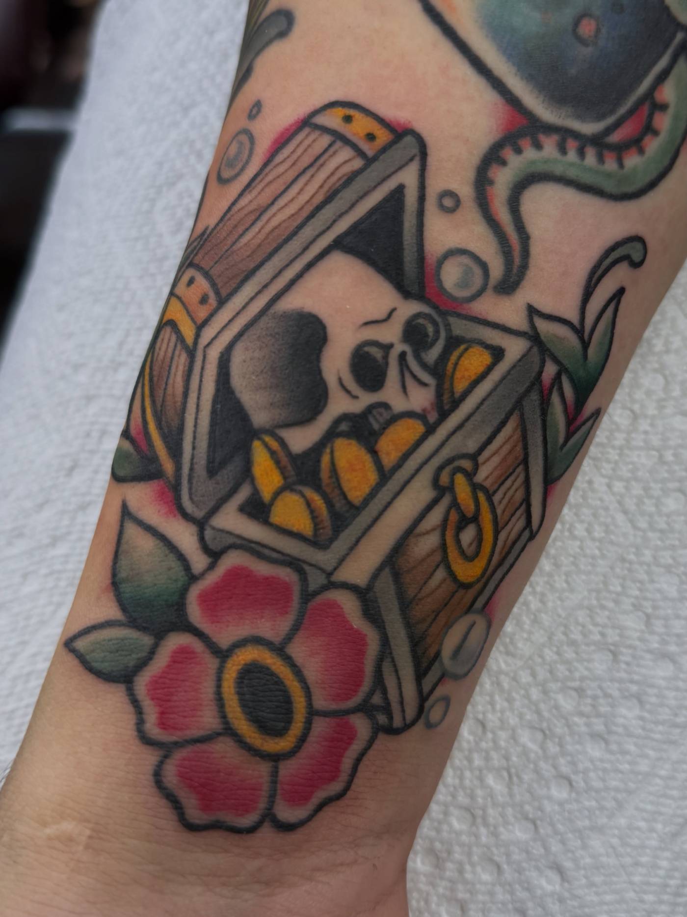 Work by Brandon Henderson on forearm