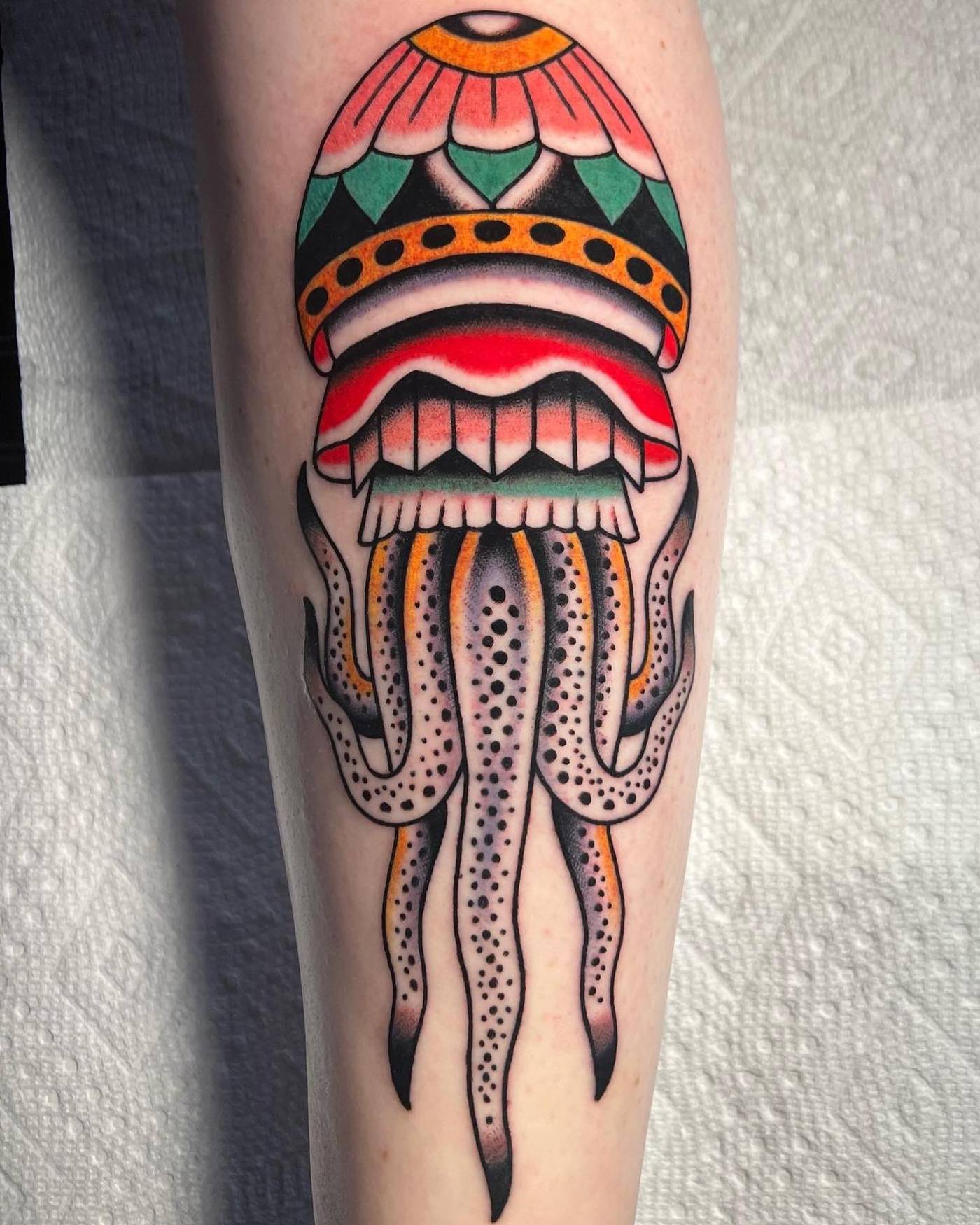 Work by Brice Hamm on calf