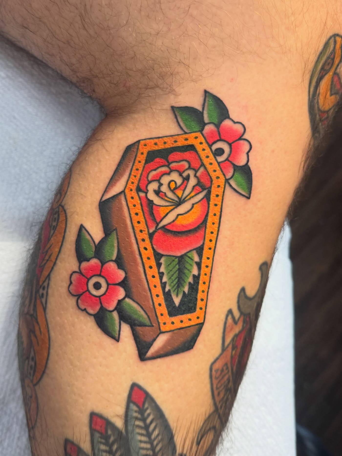 Work by Brice Hamm on inner-bicep