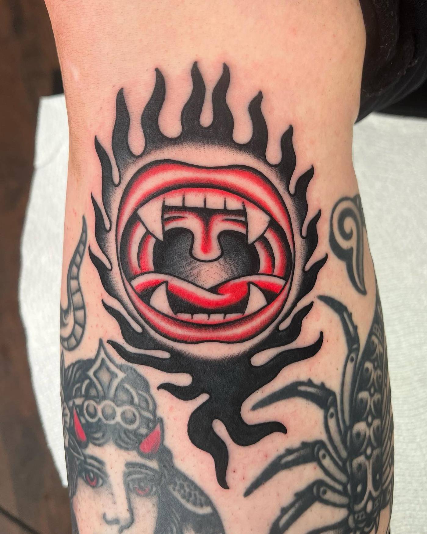 Work by Brice Hamm on forearm