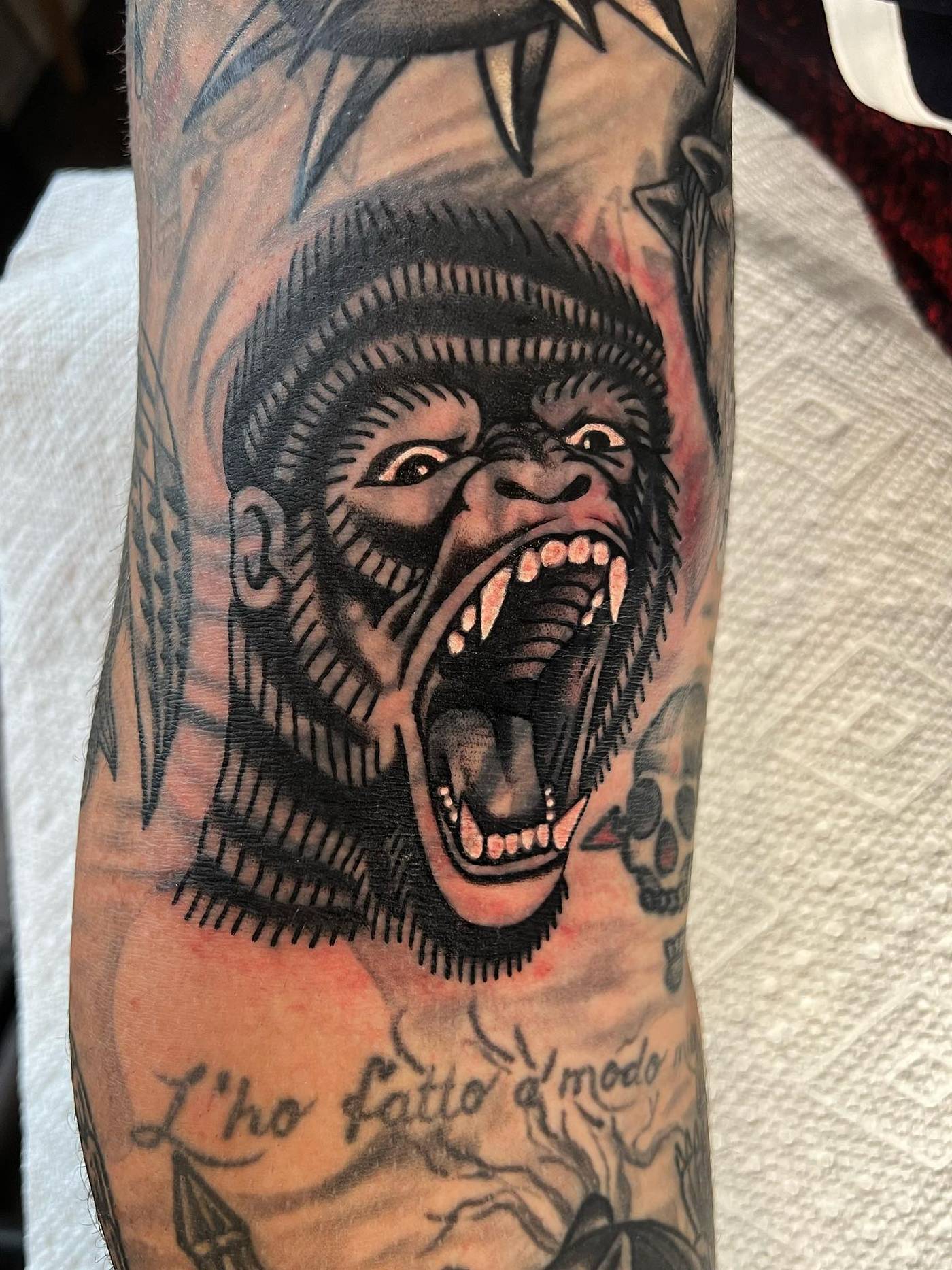 Work by Brice Hamm on forearm