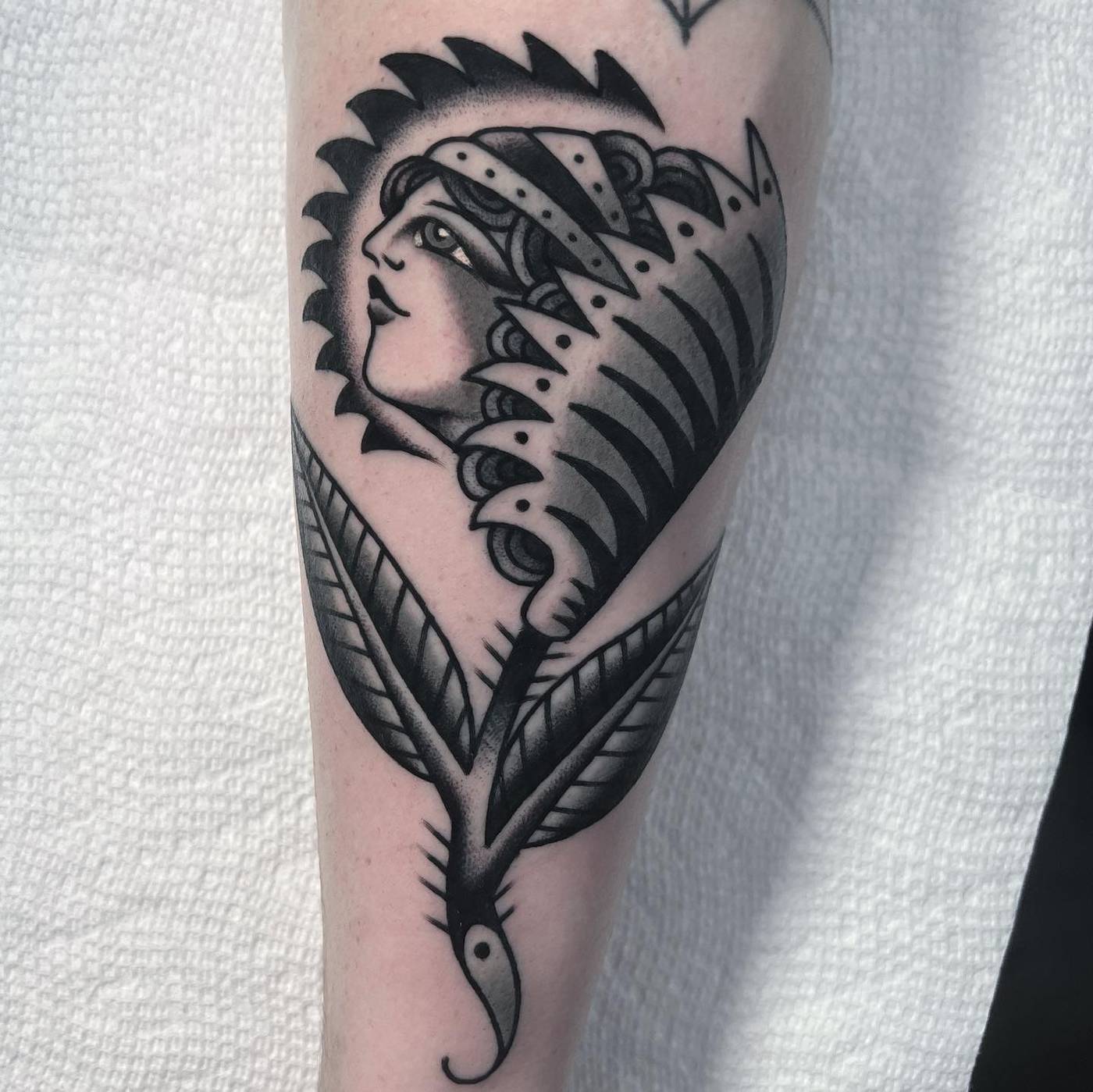 Work by Brice Hamm on forearm