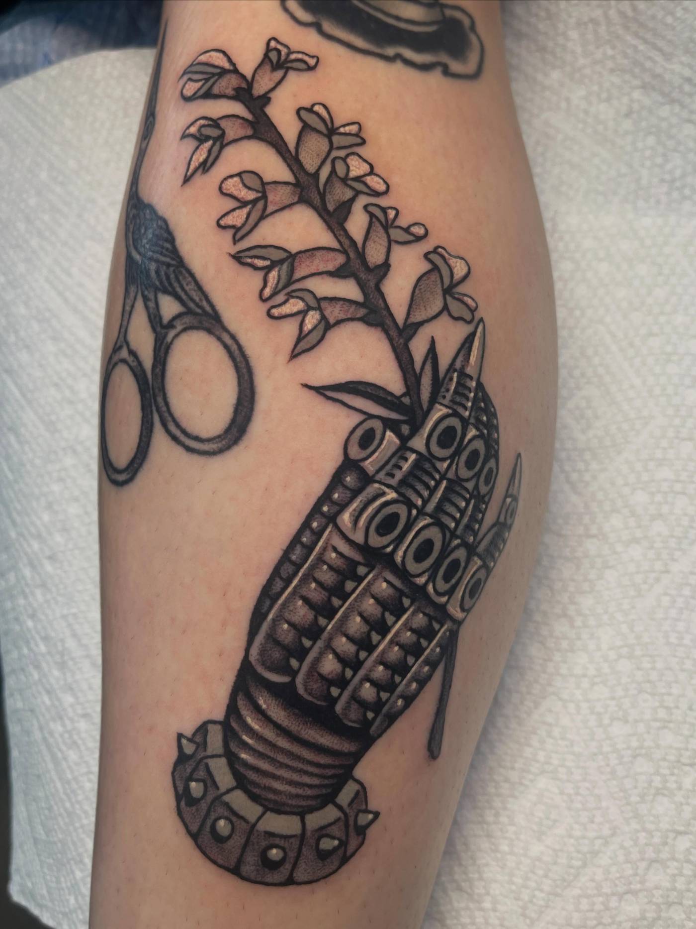 Work by Kyle Mcmeans on calf