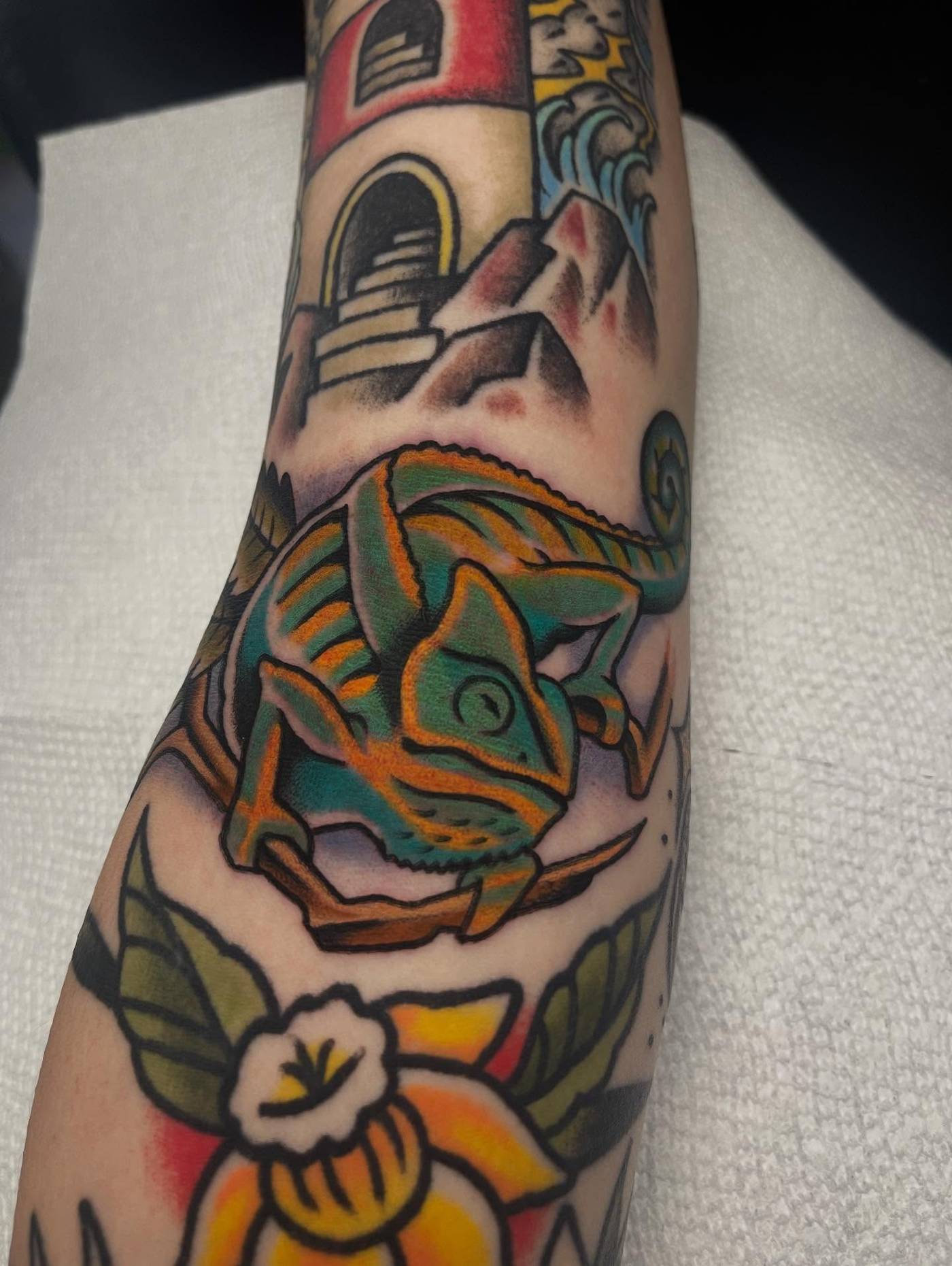 Work by Kyle Mcmeans on forearm