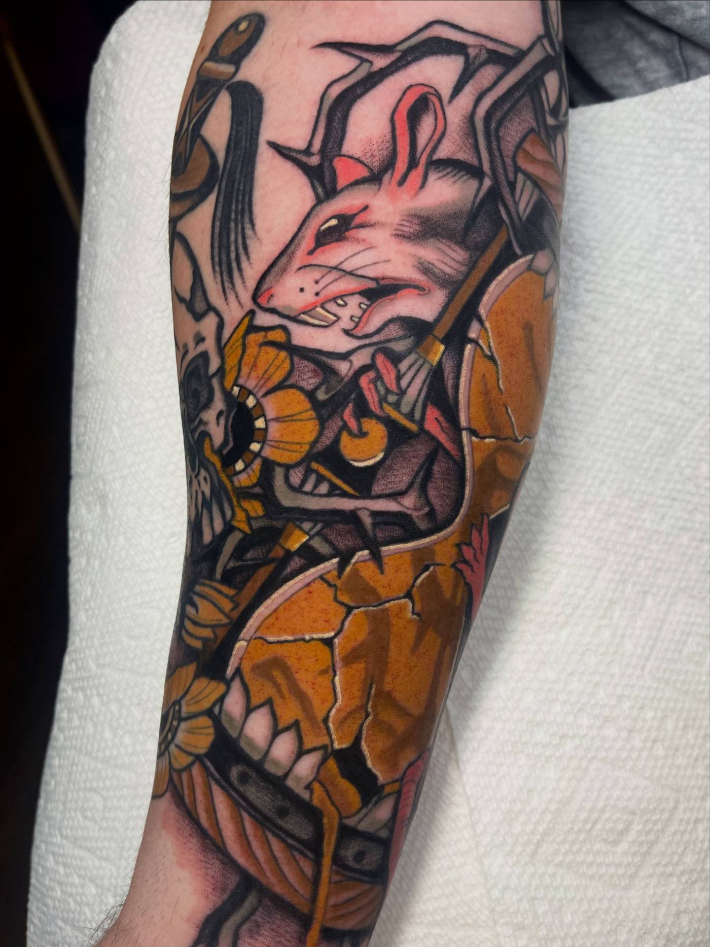 Work by Kyle Mcmeans on forearm