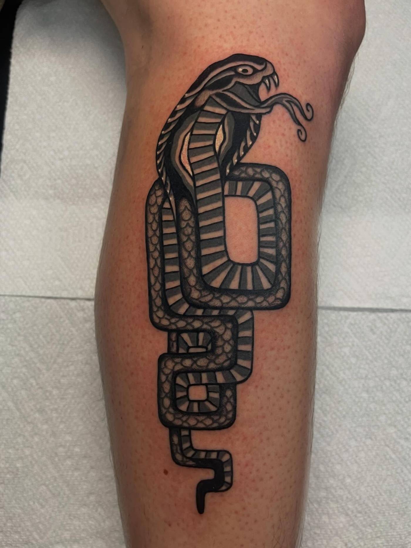 Work by Kyle Mcmeans on calf