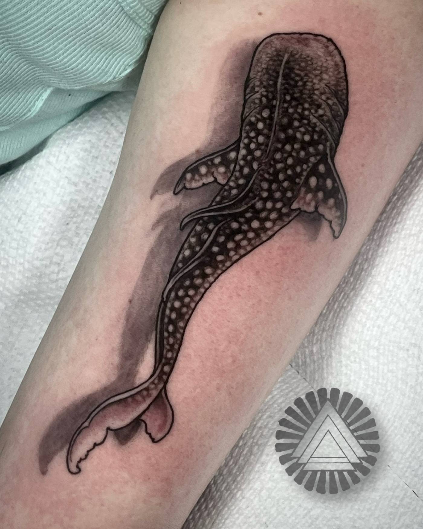 Work by Jonny Lashley on forearm