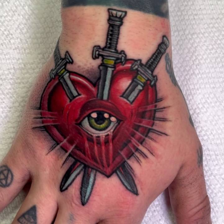 Work by Jonny Lashley on hand
