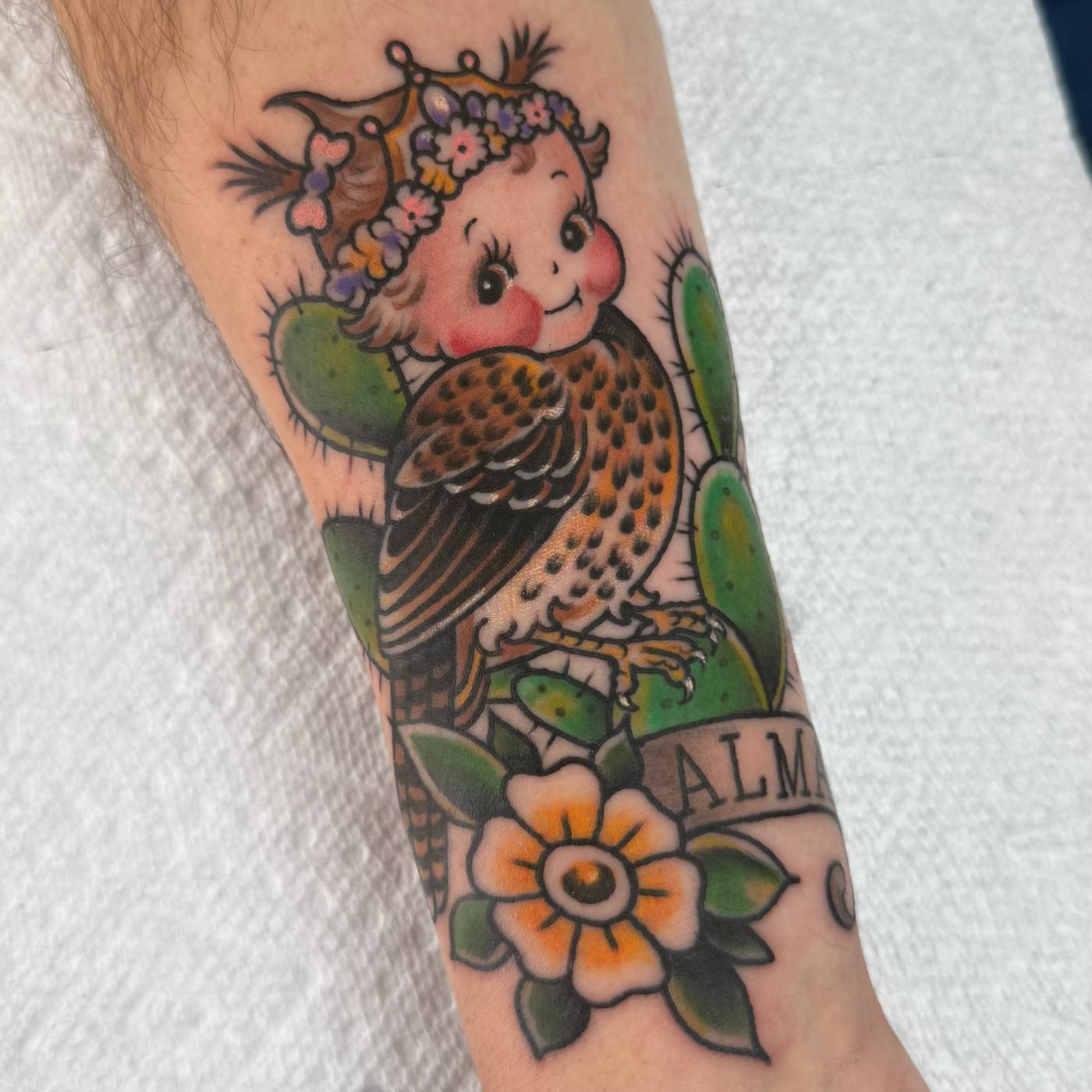 neo-traditional — forearm