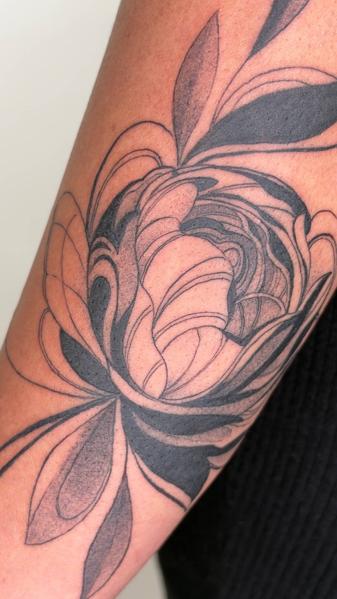anjali.tattoo — illustrative on elbow