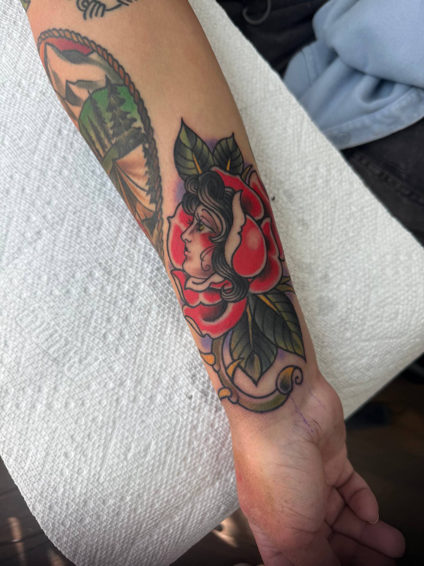 neo-traditional — forearm