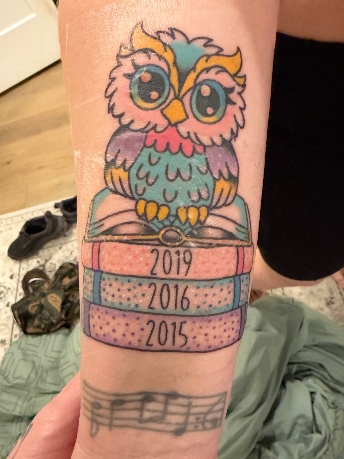 Work by Test Test on forearm