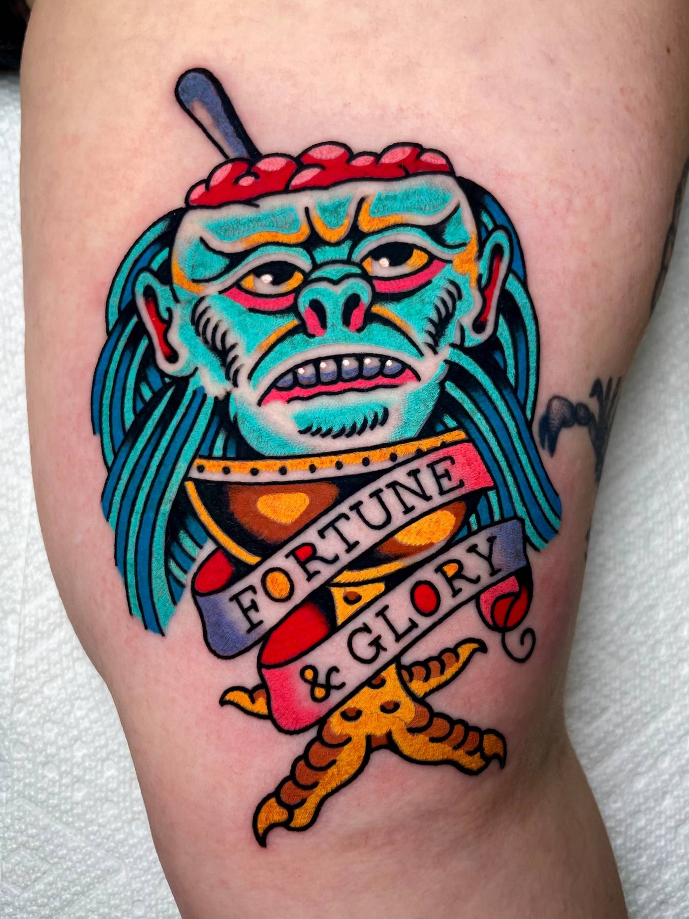 Work by Ryan McDonald on thigh