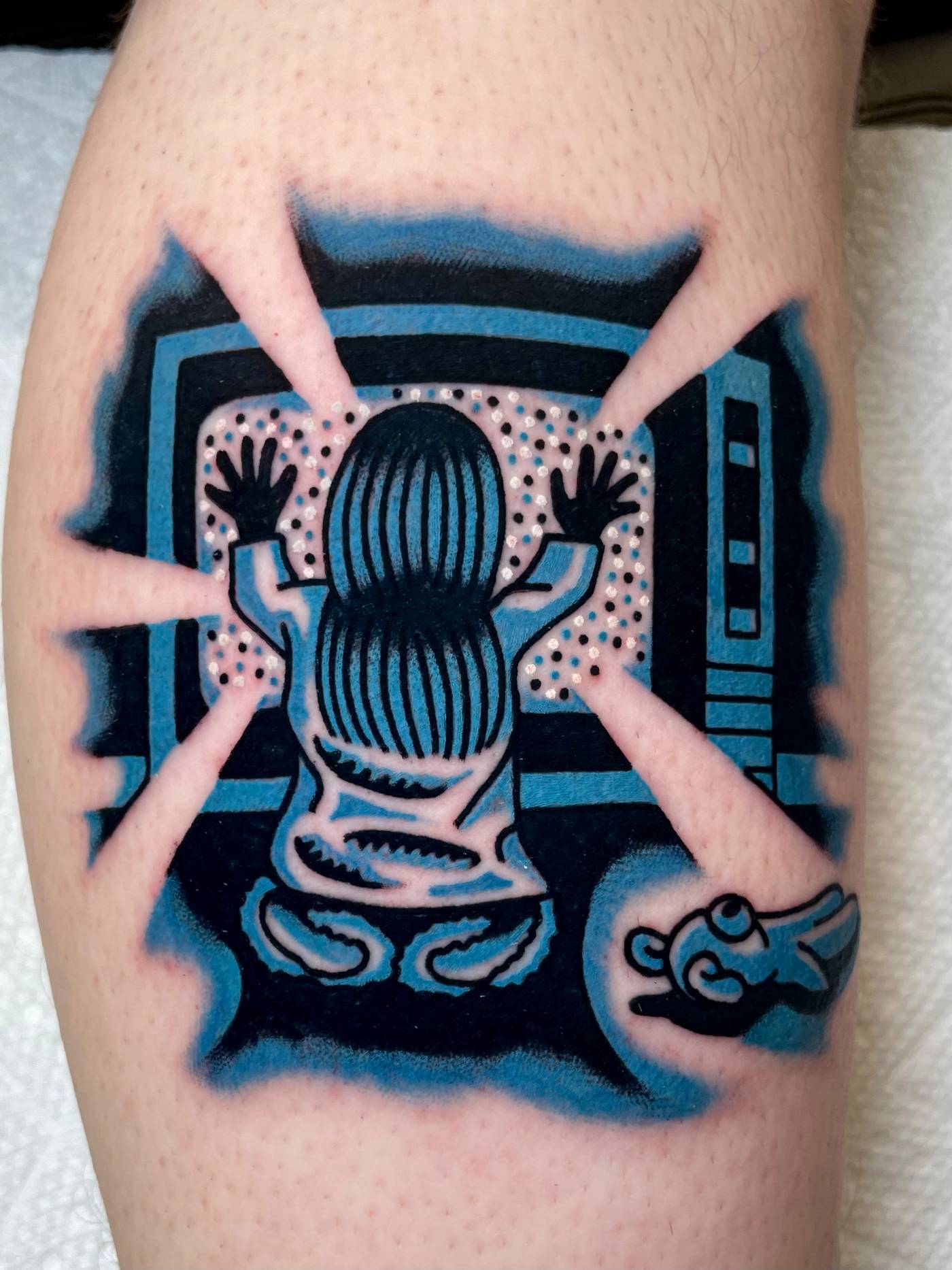 Work by Ryan McDonald on calf