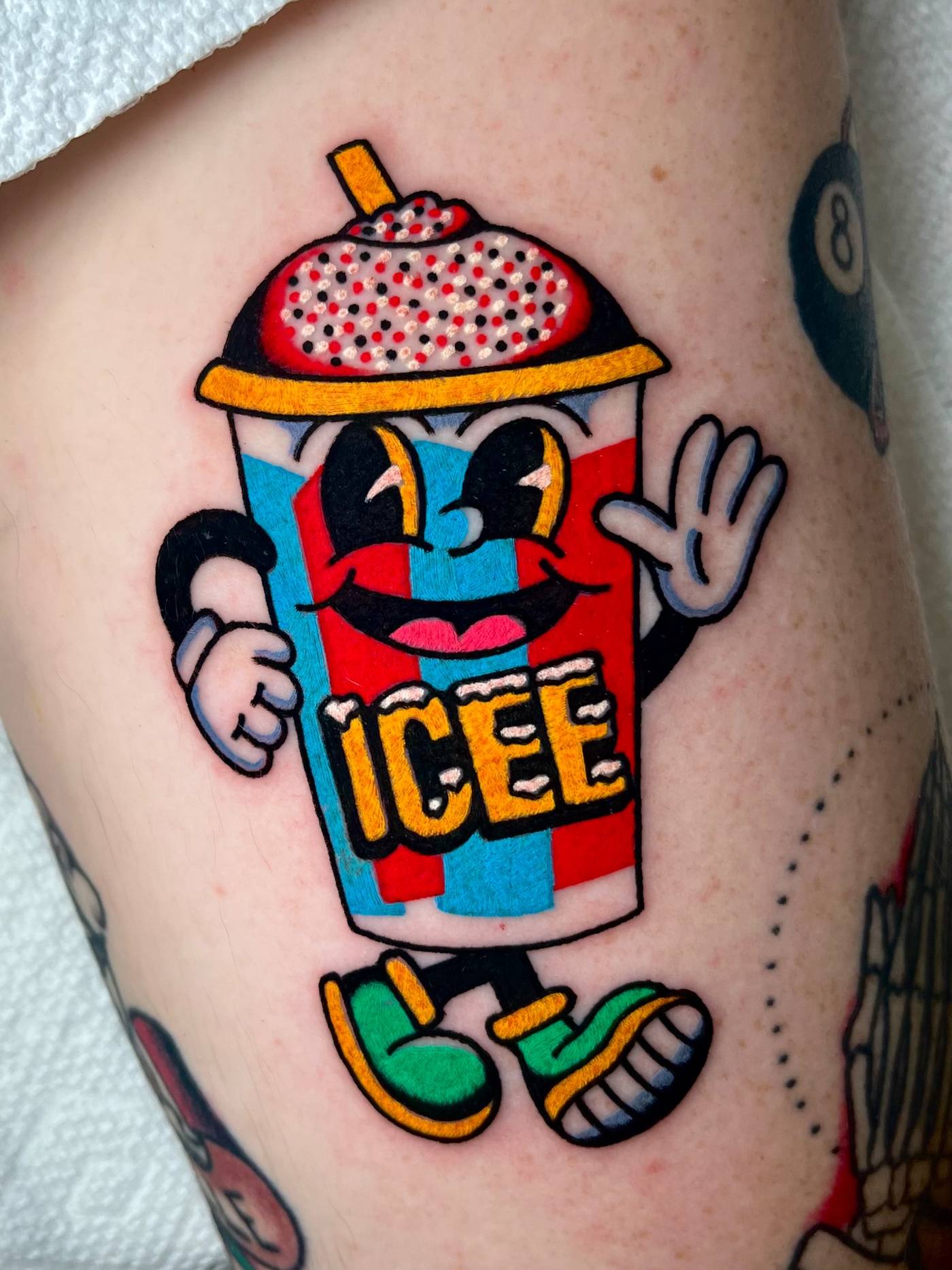 Work by Ryan McDonald on thigh