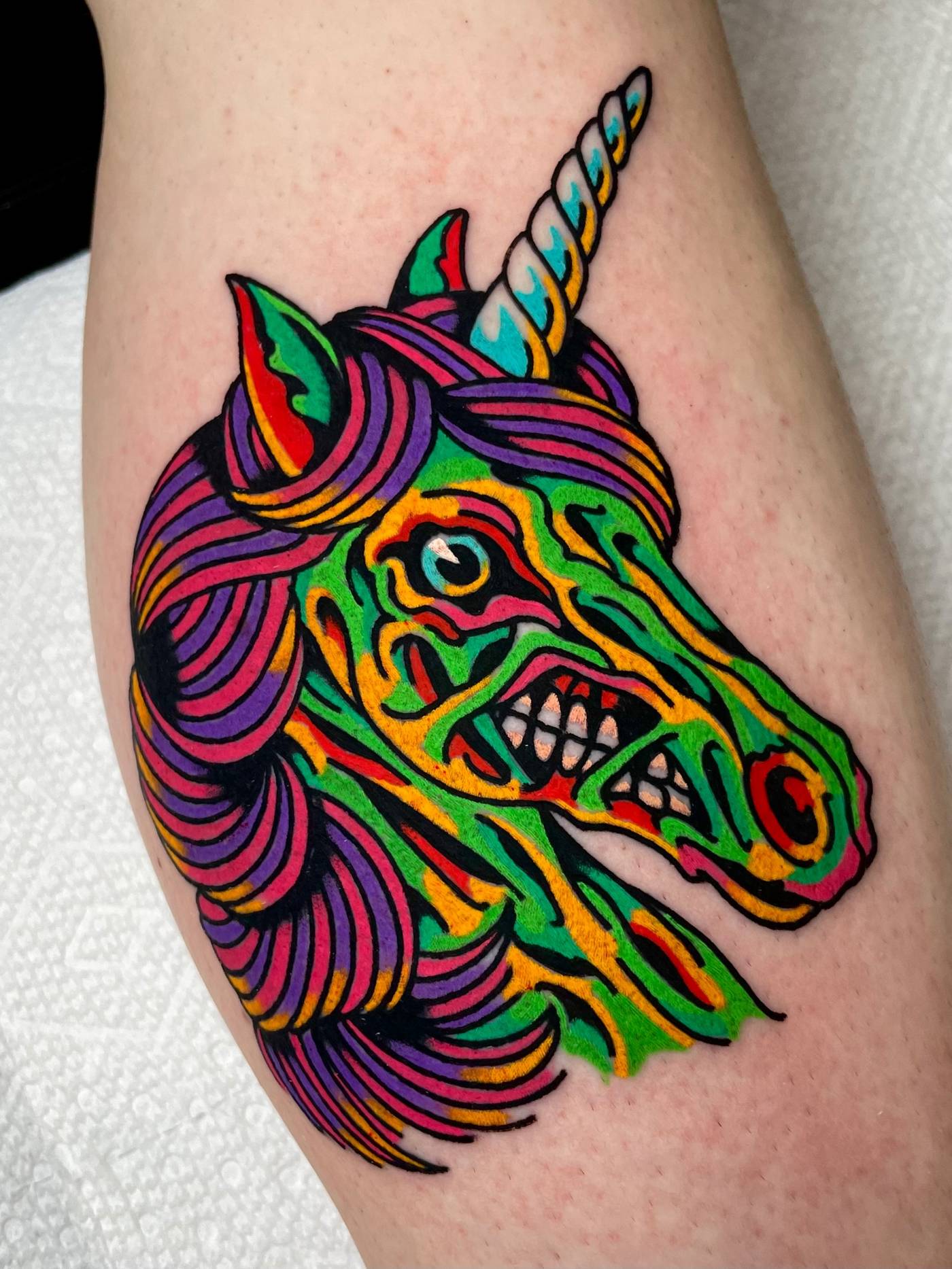 Work by Ryan McDonald on thigh