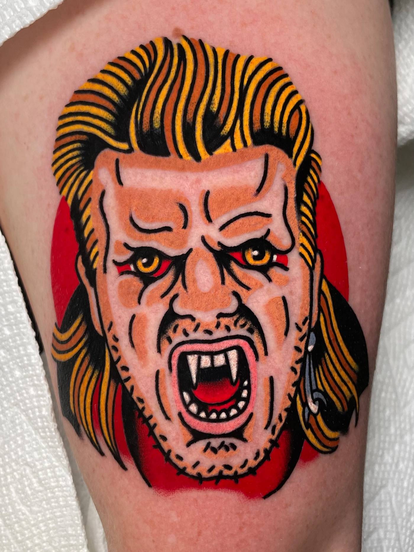 Work by Ryan McDonald on thigh