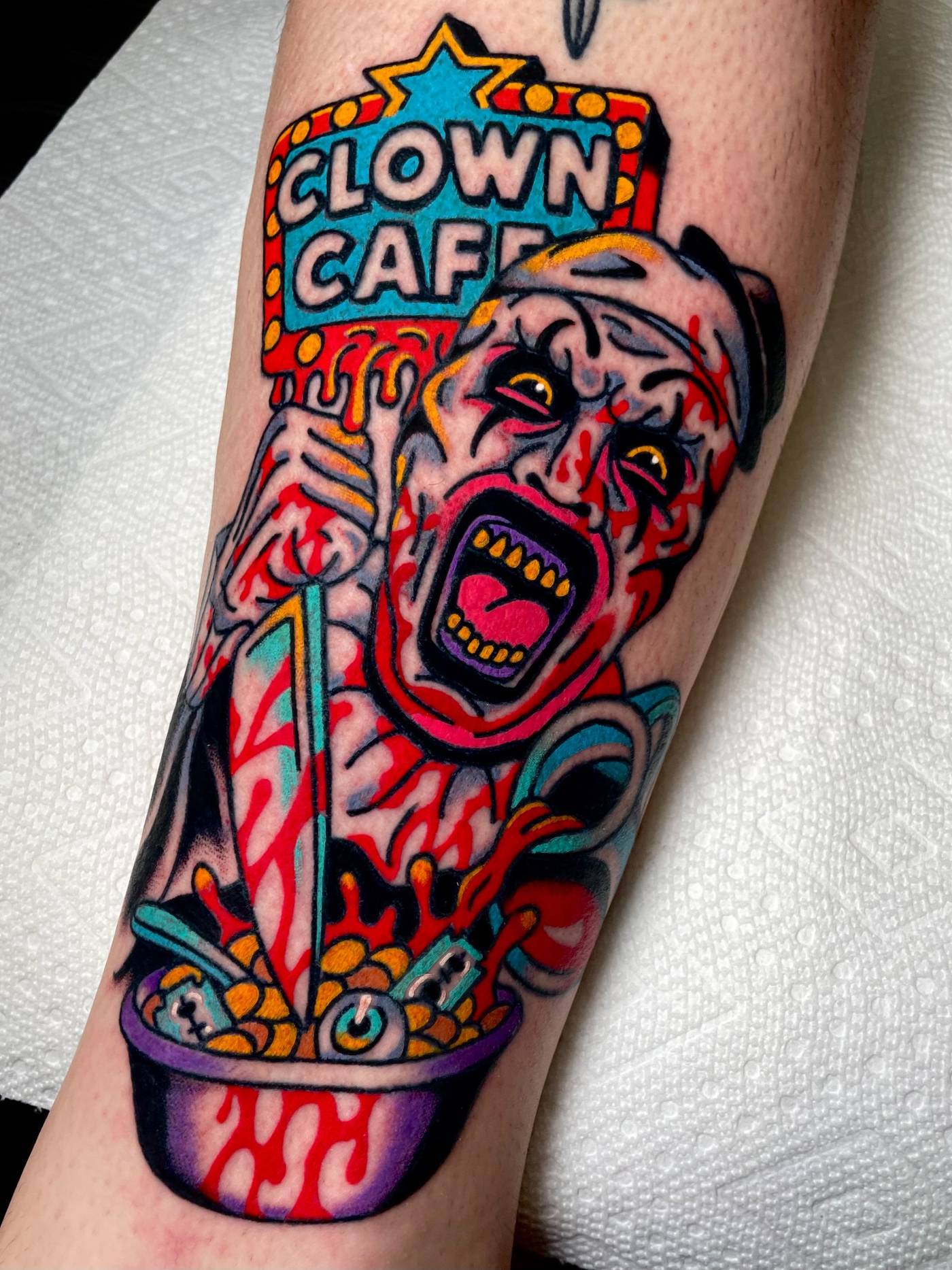 Work by Ryan McDonald on forearm