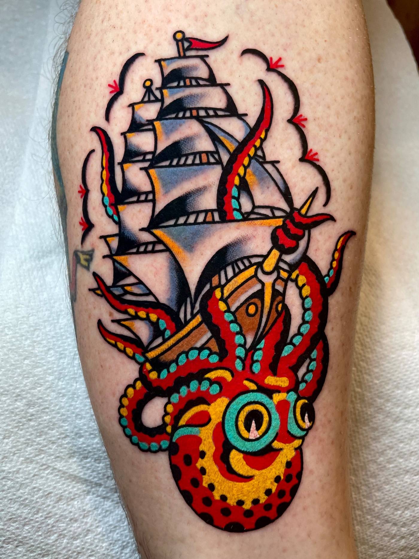 Work by Ryan McDonald on calf