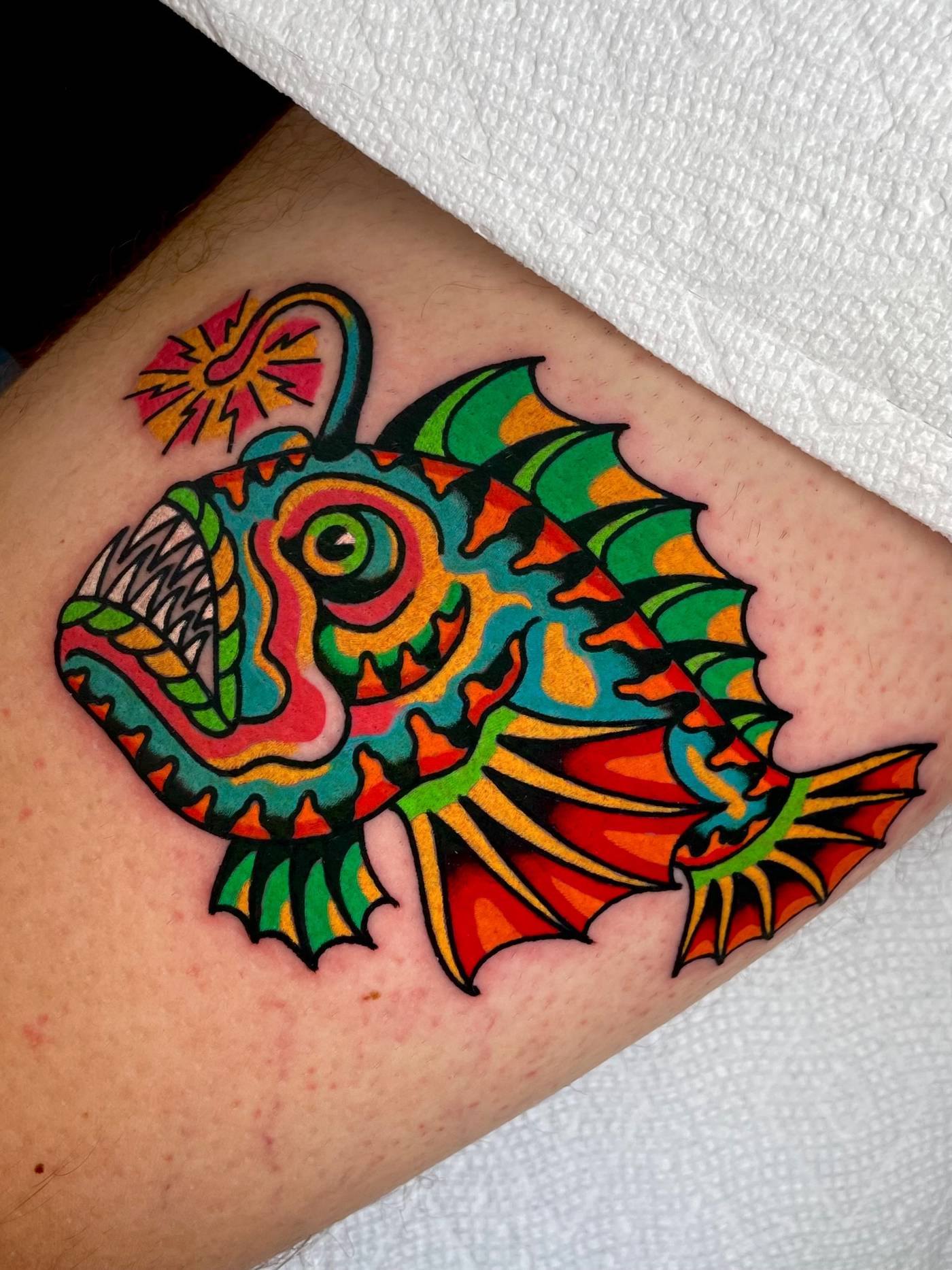 Work by Ryan McDonald on thigh