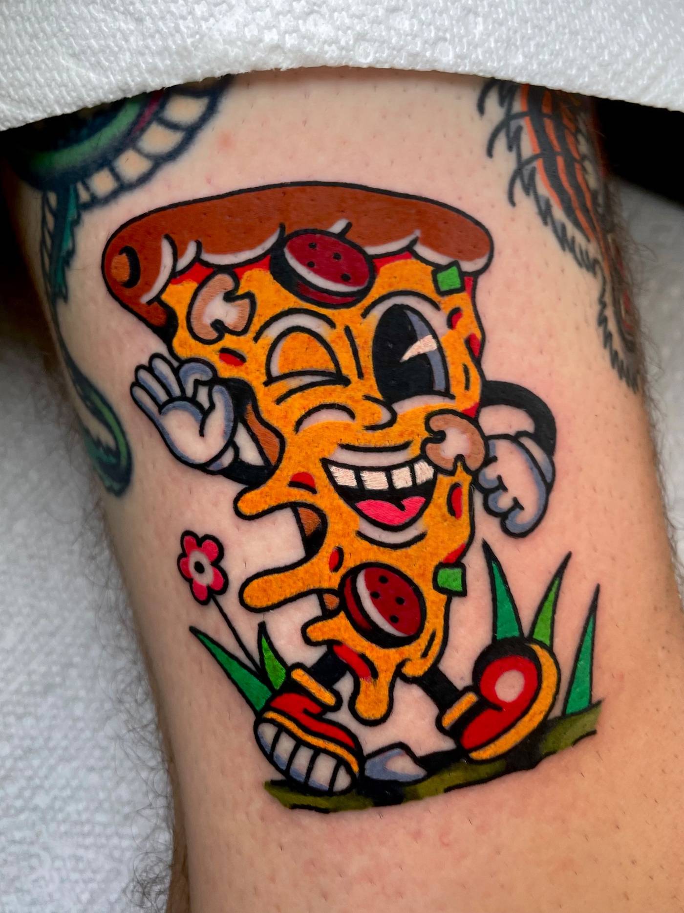 Work by Ryan McDonald on thigh