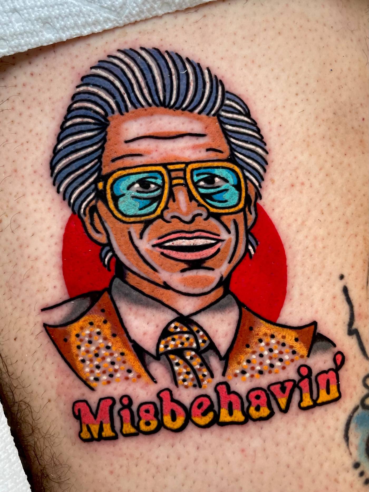 Work by Ryan McDonald on thigh