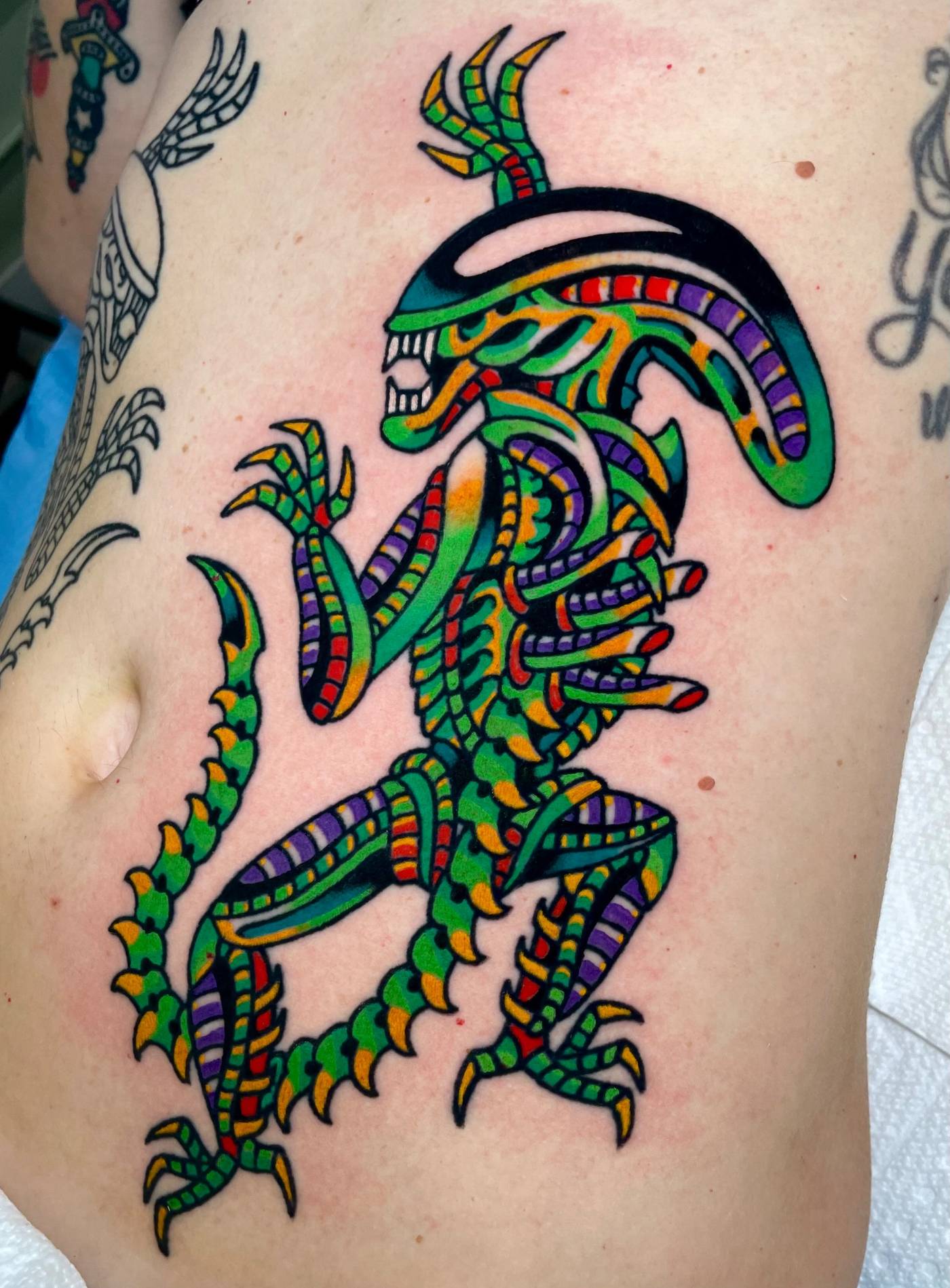 Work by Ryan McDonald on ribs