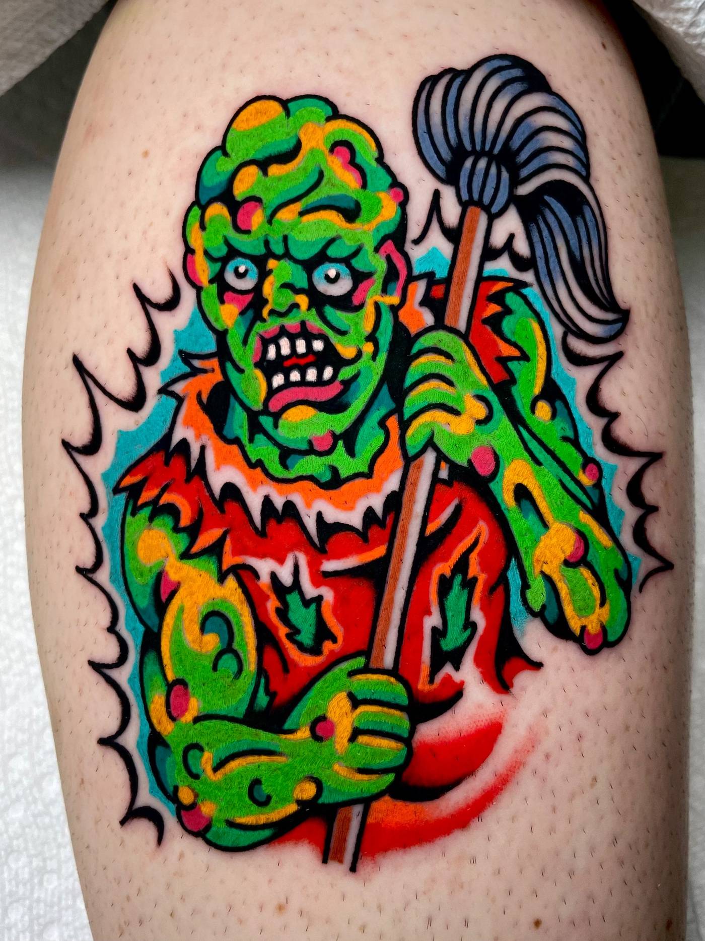 Work by Ryan McDonald on thigh