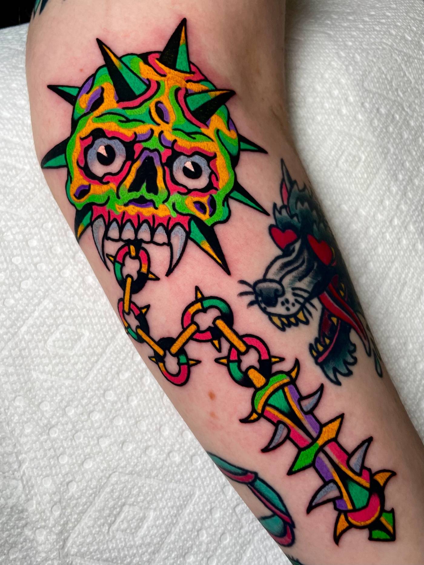 Work by Ryan McDonald on forearm