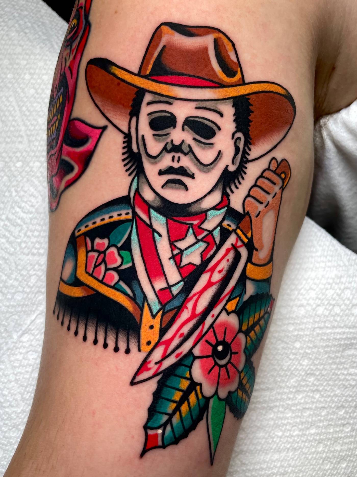 Work by Ryan McDonald on inner-bicep