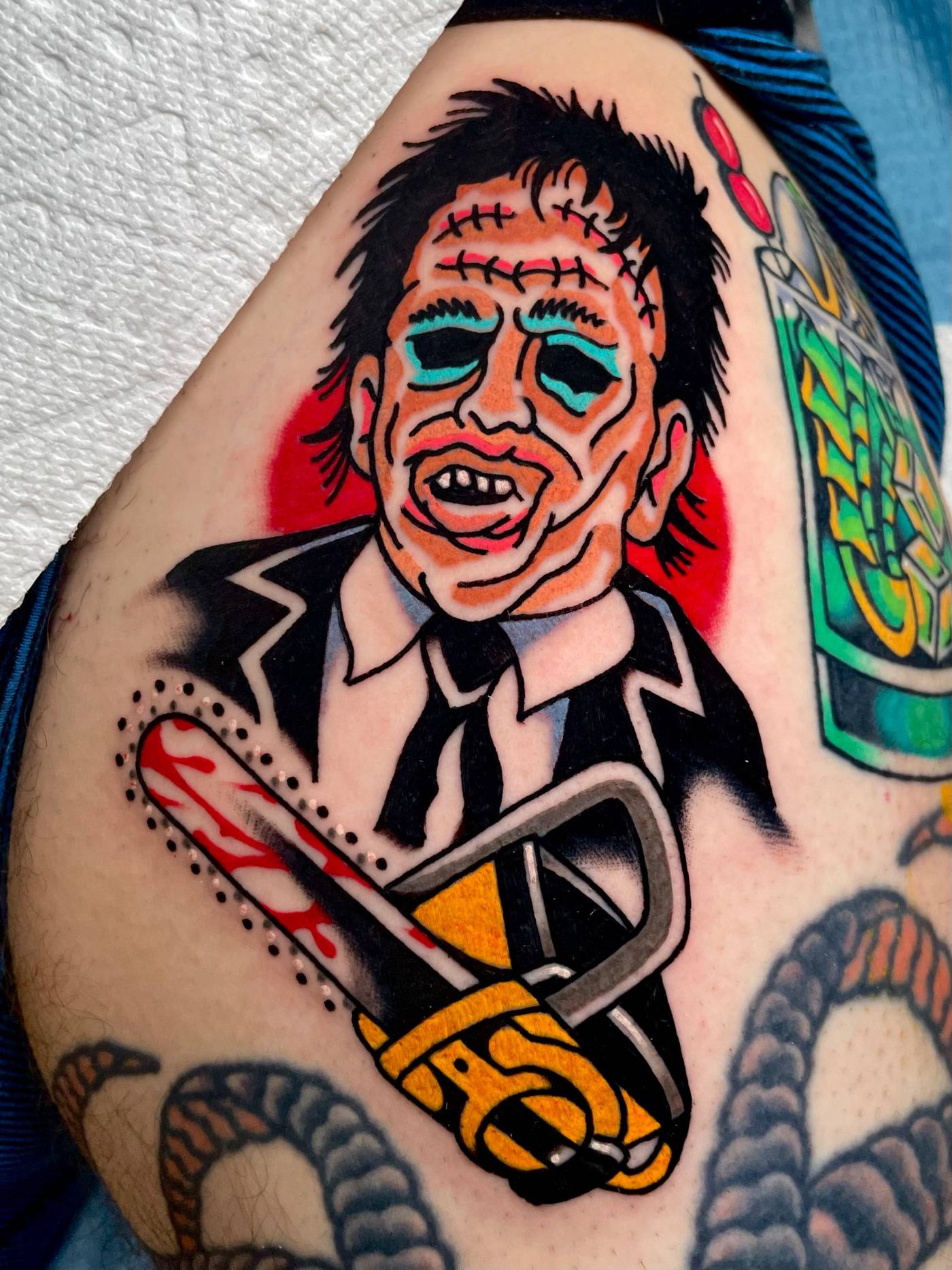 Work by Ryan McDonald on upper-arm