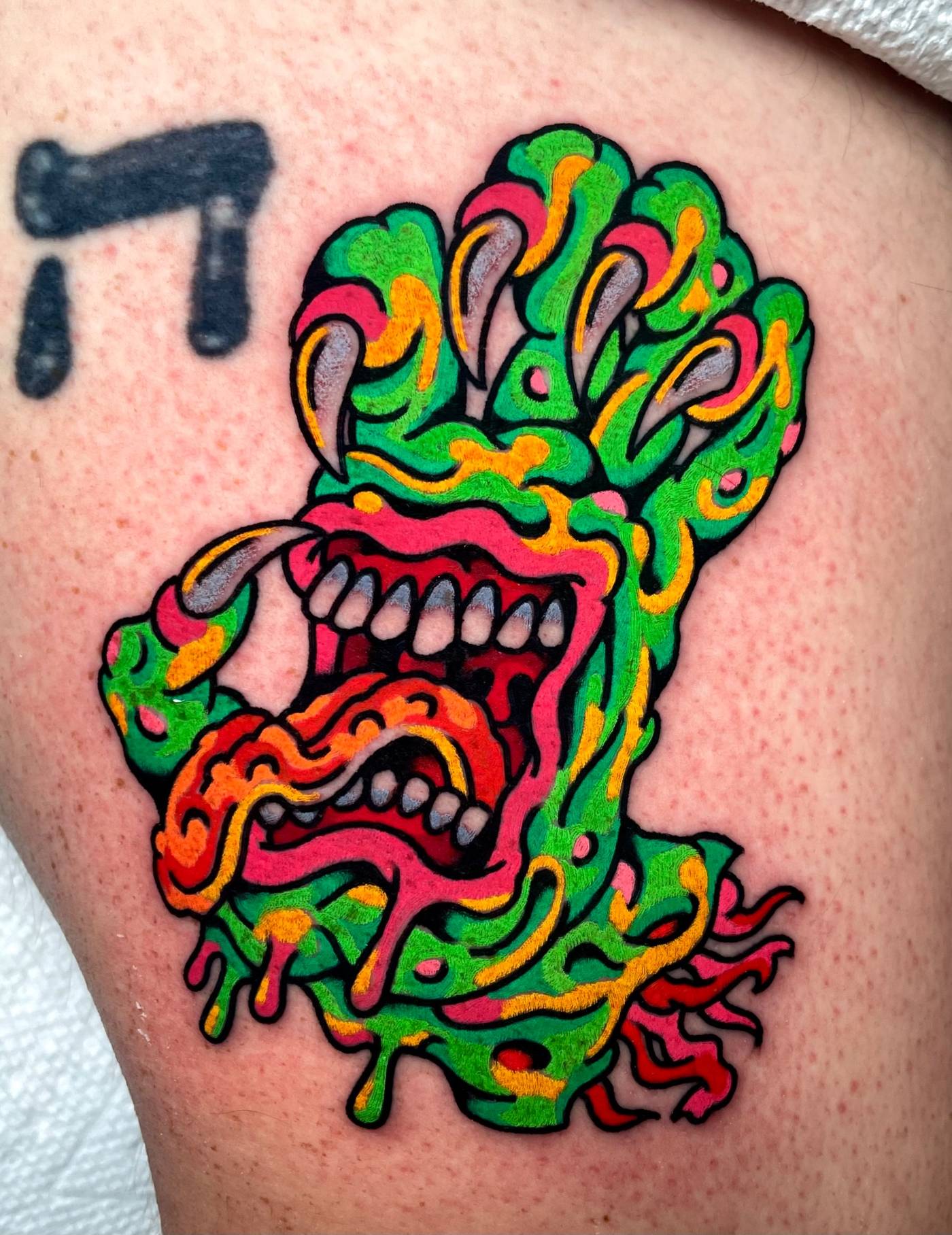 Work by Ryan McDonald on thigh