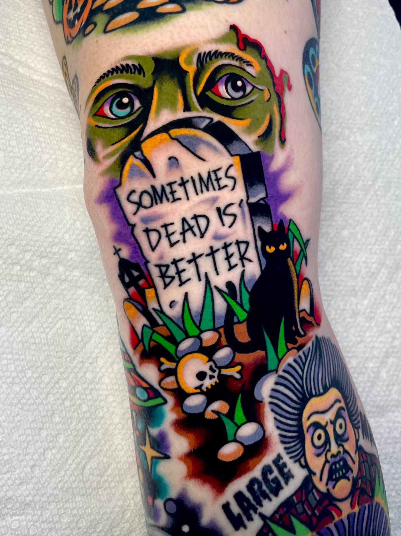 Work by Ryan McDonald on forearm