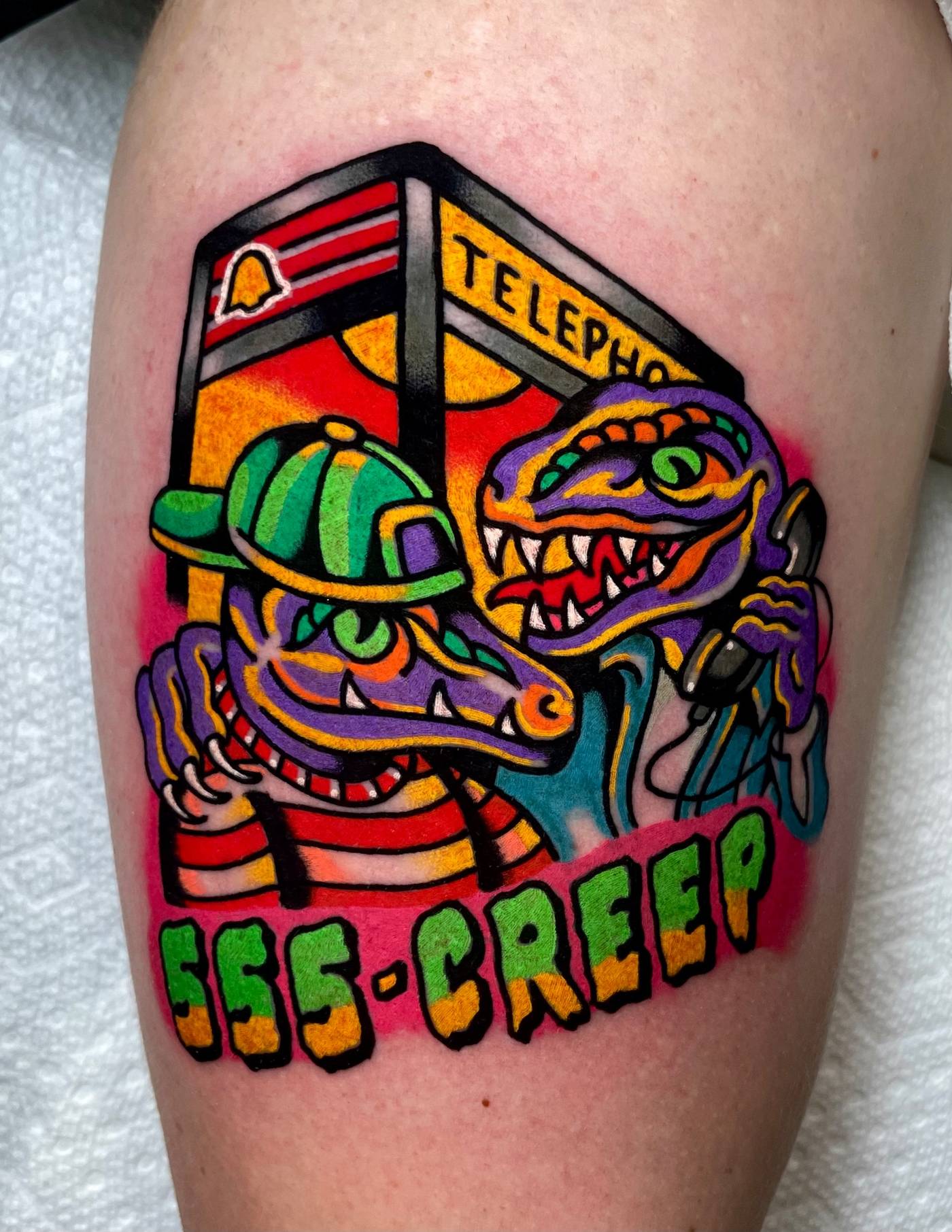 Work by Ryan McDonald on thigh
