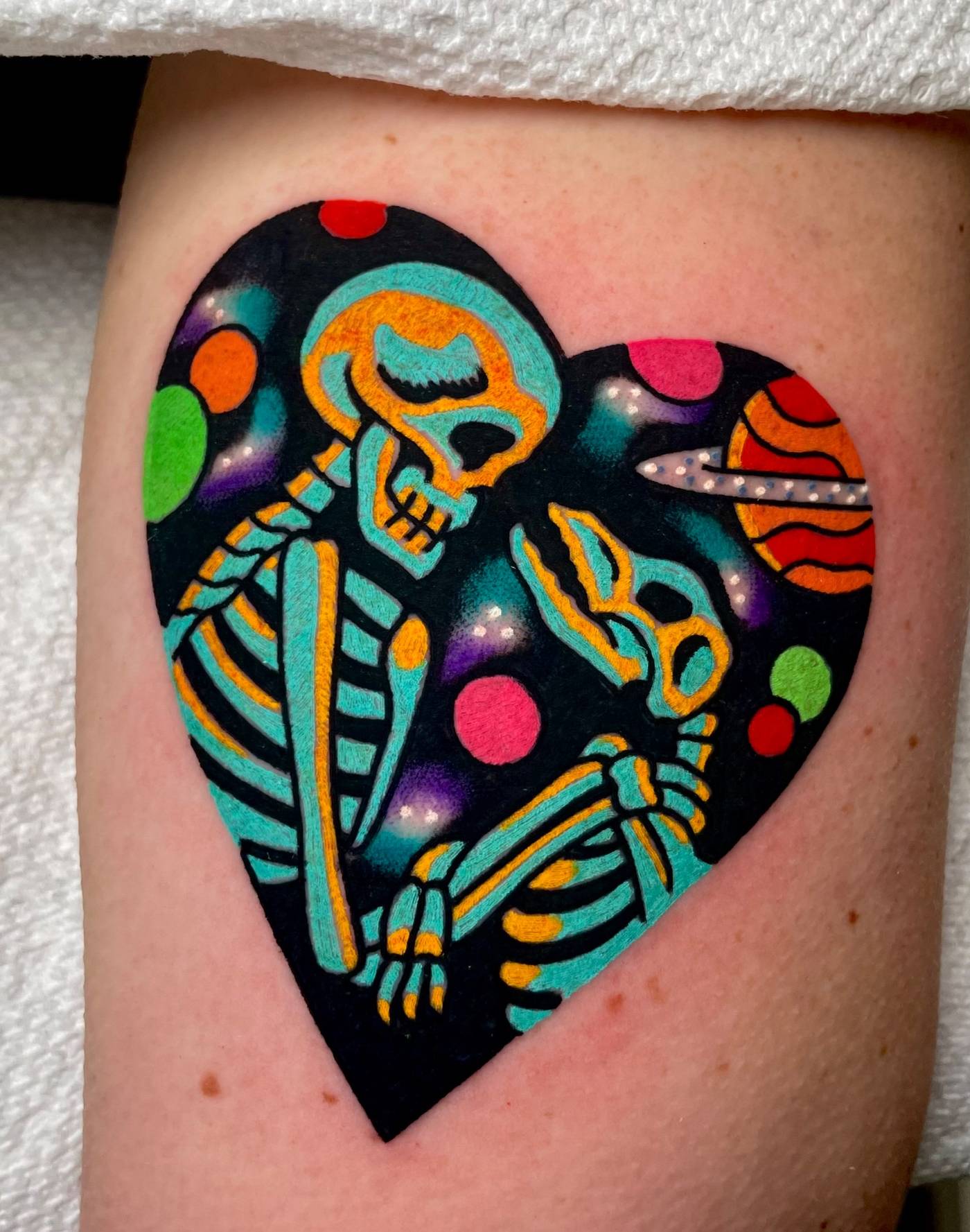 Work by Ryan McDonald on thigh