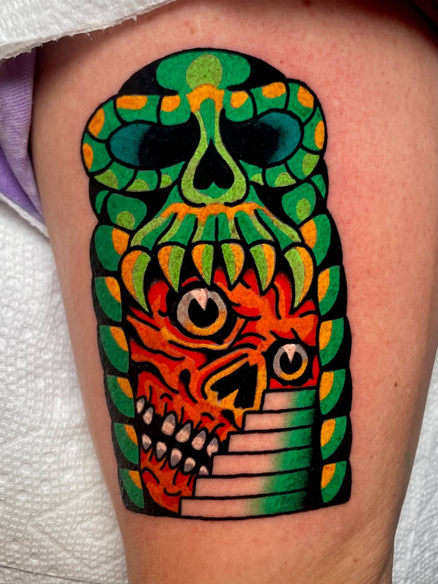 Work by Ryan McDonald on thigh