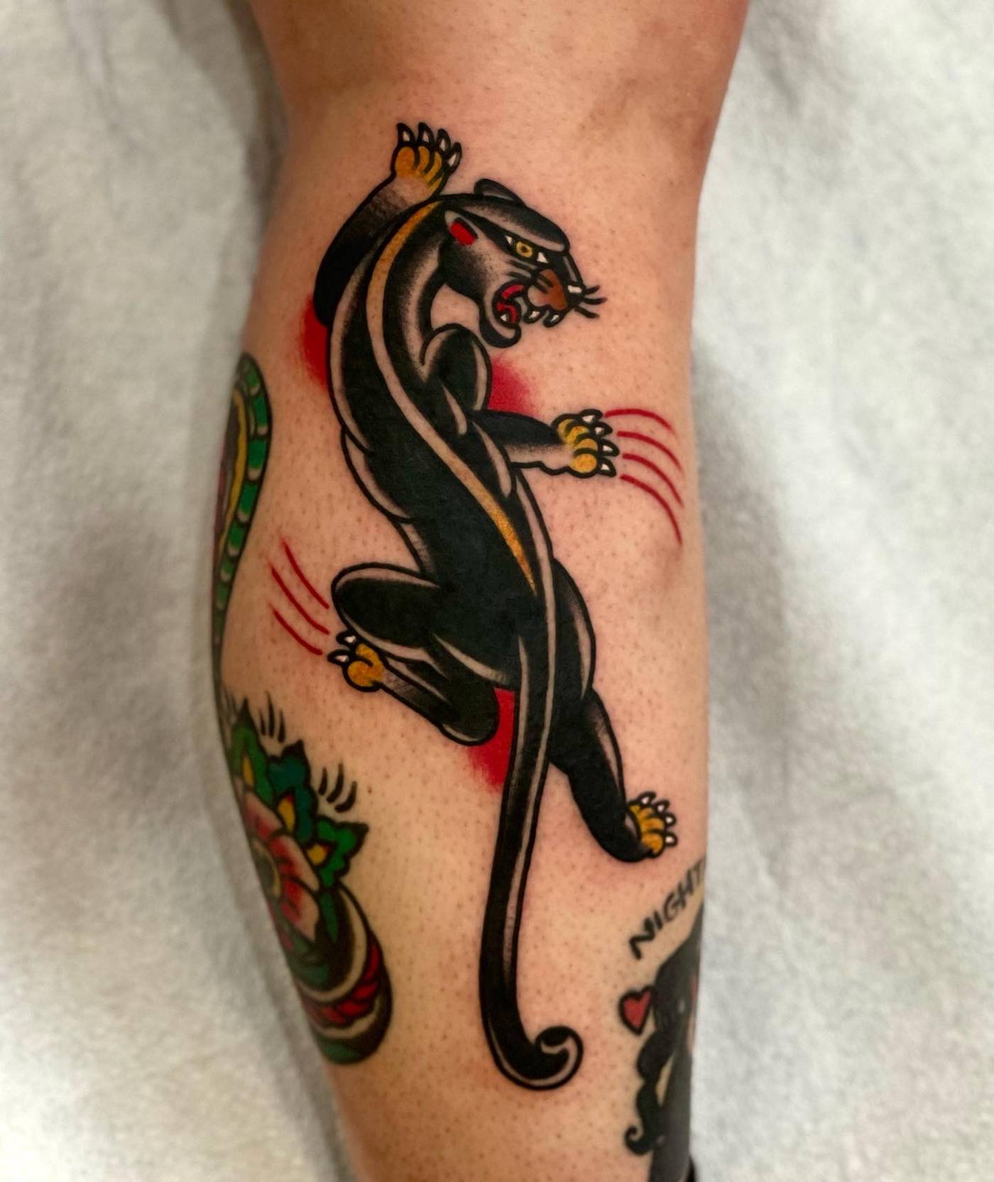 Work by Nick Mella on calf