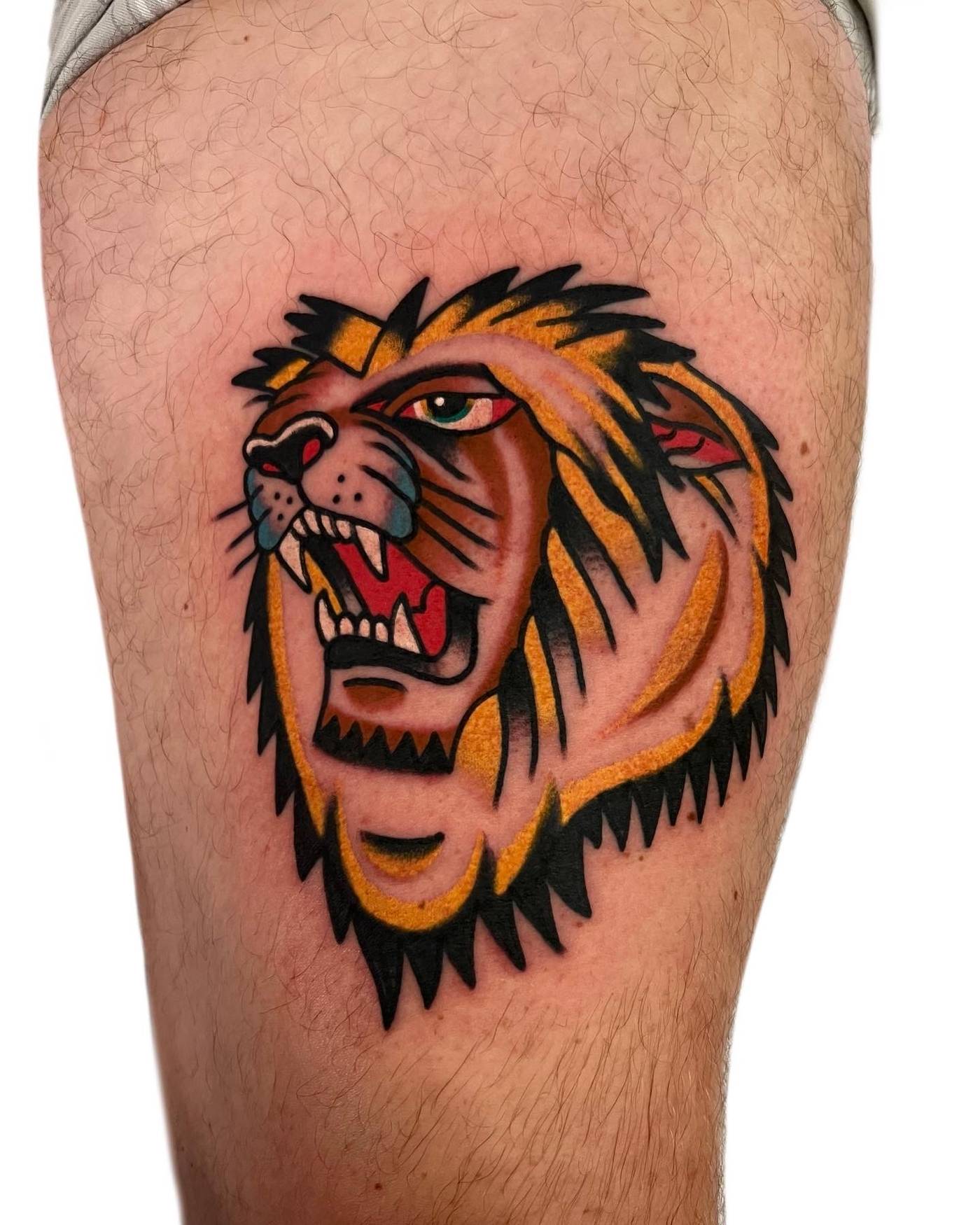 Work by Nick Mella on thigh
