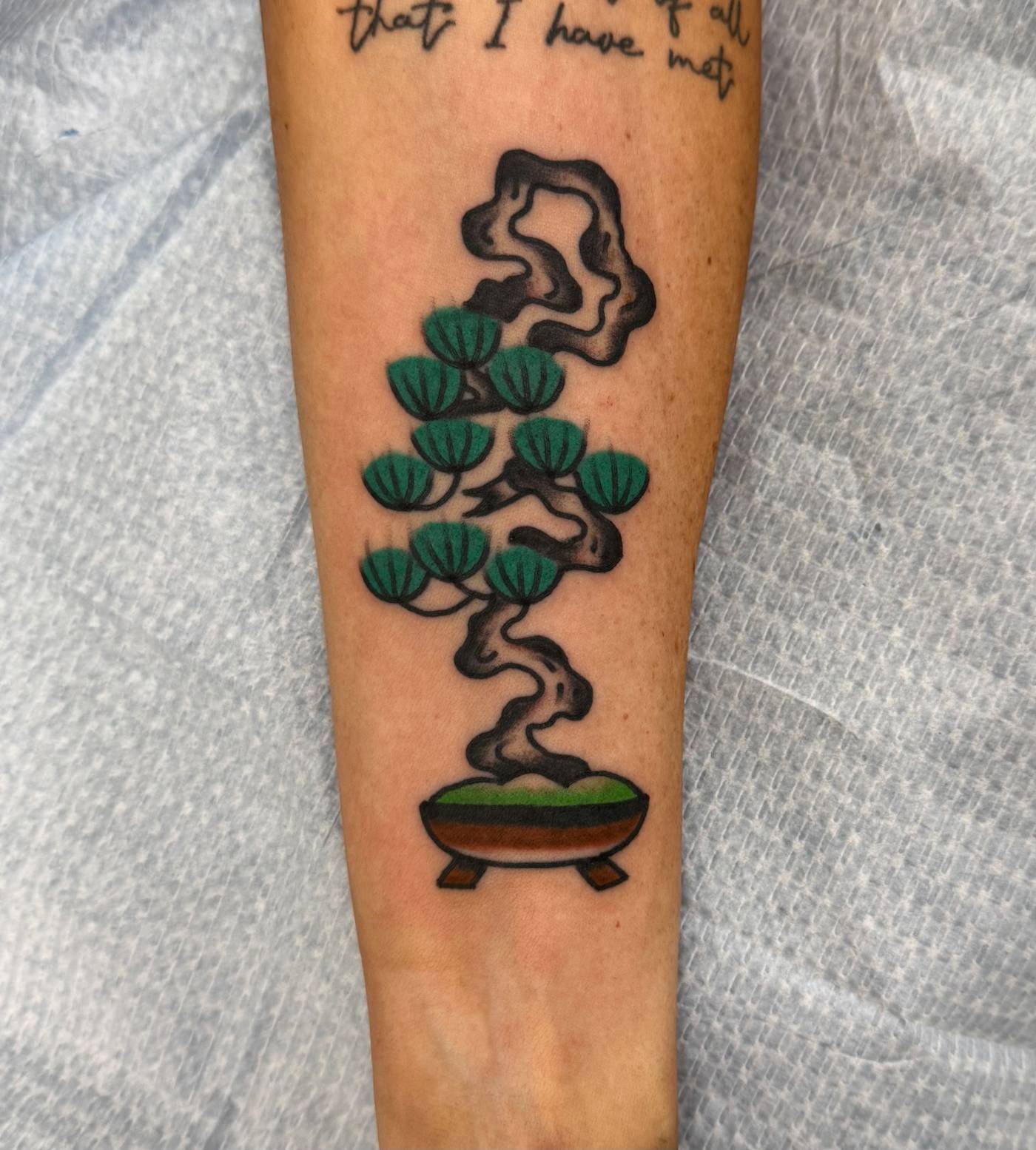 Work by Nick Mella on forearm