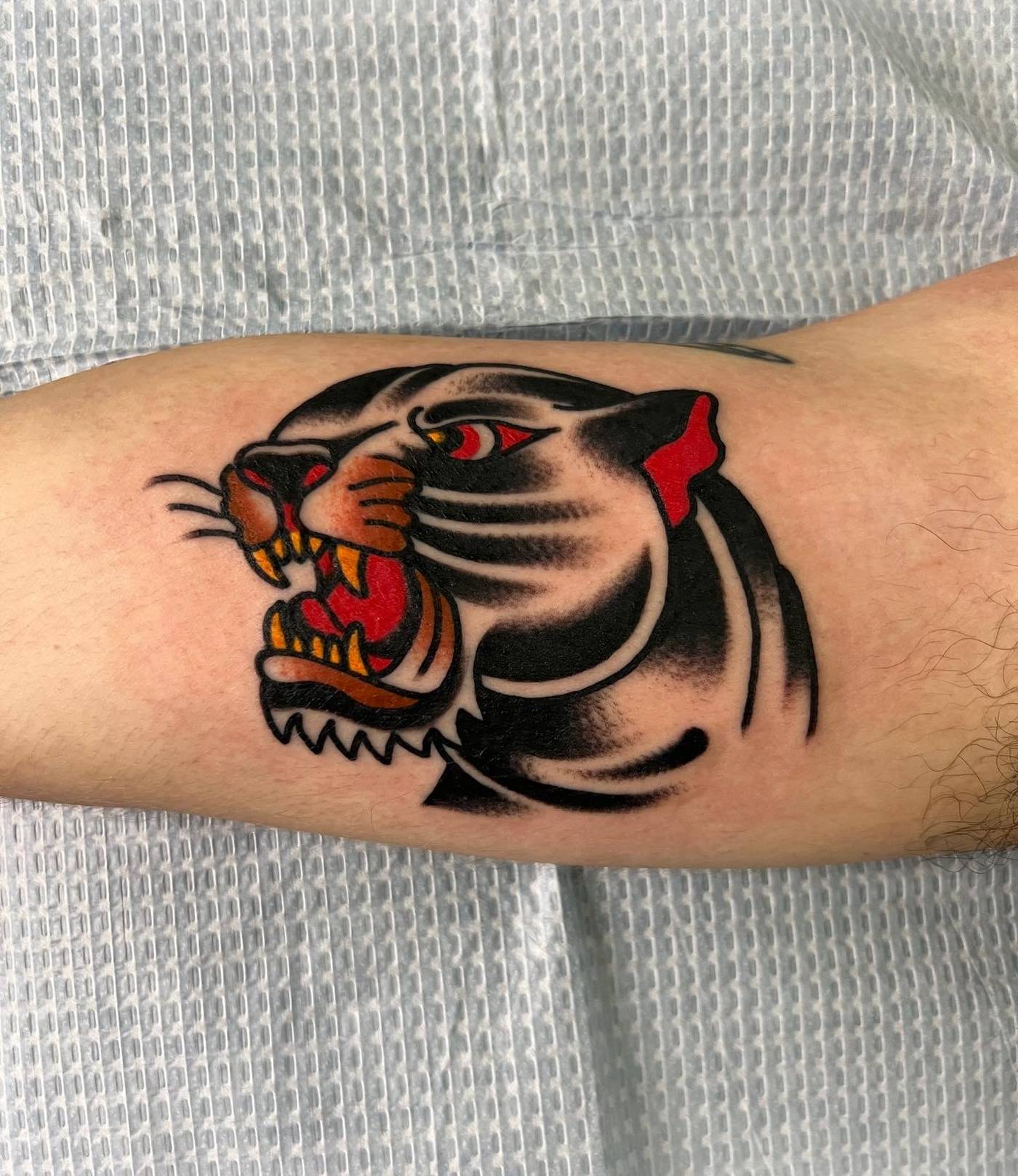 Work by Nick Mella on forearm