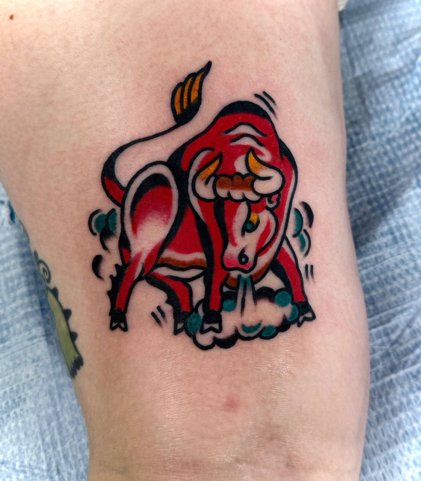Work by Nick Mella on calf