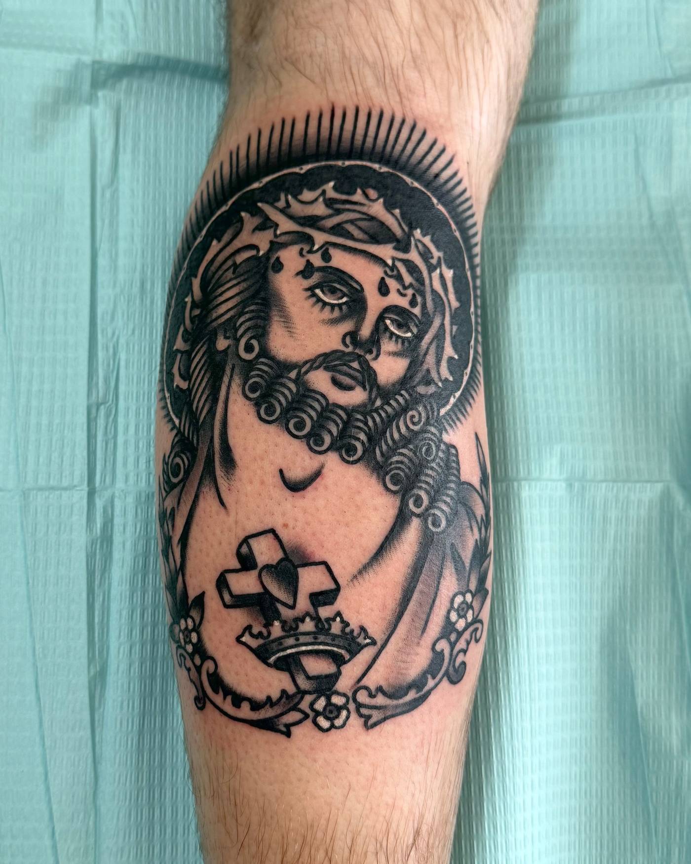 Work by Nick Mella on calf