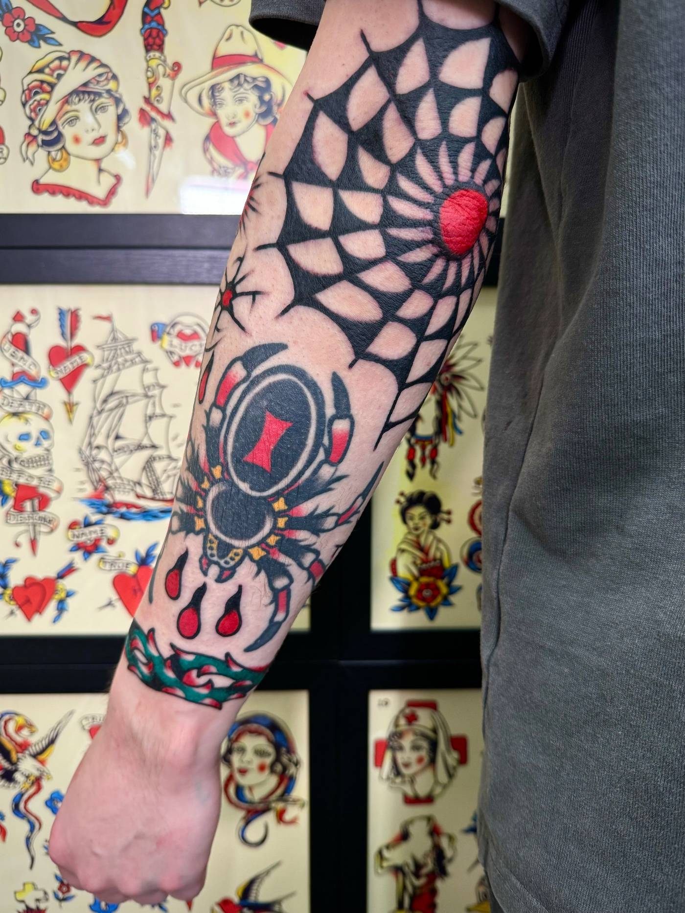 Work by Nick Mella on forearm