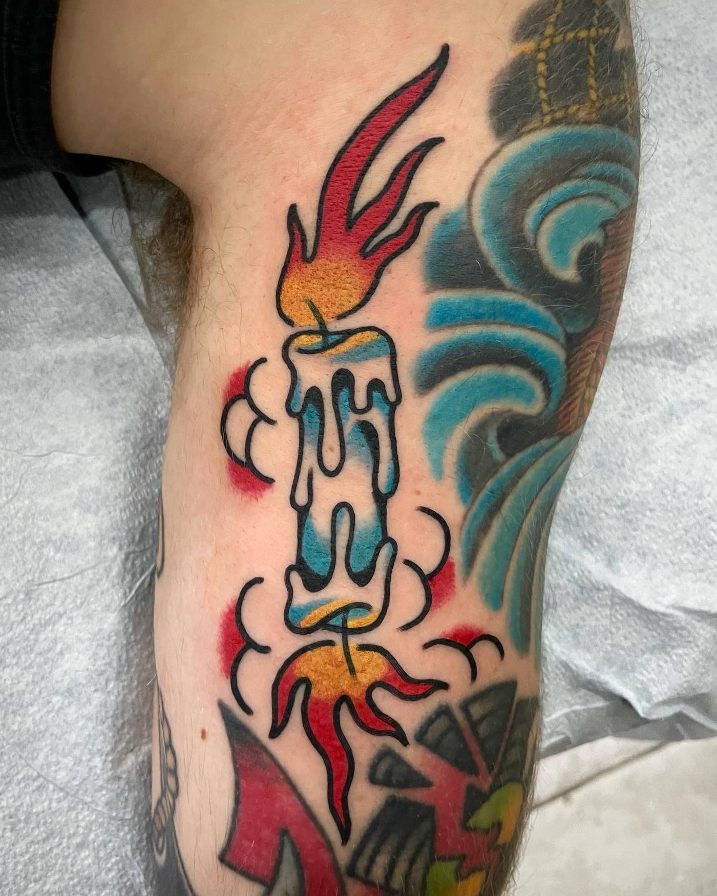 Work by Nick Mella on knee