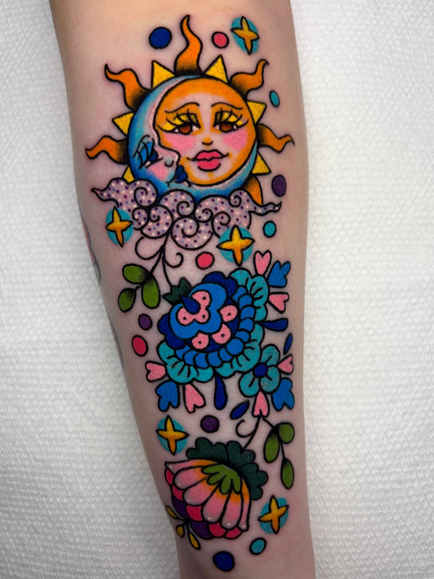 Work by Alena McDonald on forearm